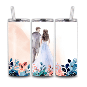 Husband and Wife Blue Floral