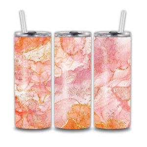 Pink and Gold Alcohol Ink
