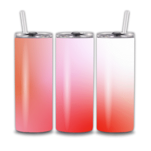 Spring Ombre Rust Burnt Coral Tumbler