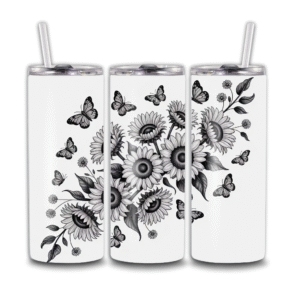 Black and White Sunflower