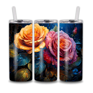 Pink and Yellow Roses